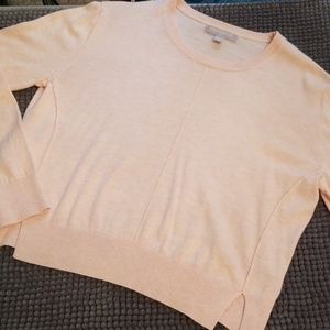 Banana Republic soft salmon cropped sweater